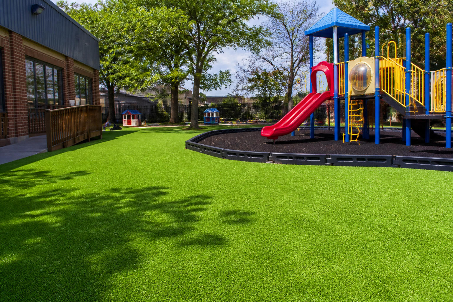 Playground artificial turf installation Halifax