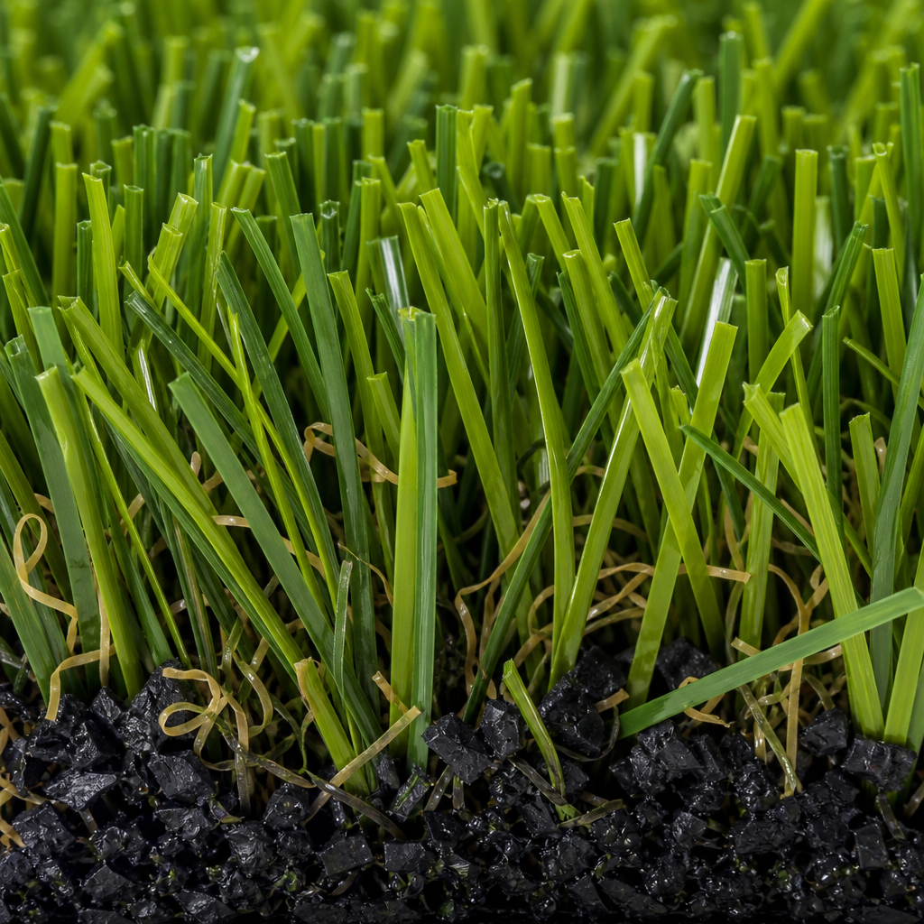 Synthetic turf close up
